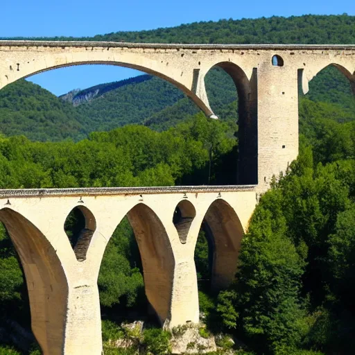 Prompt: pont'arc, ardeche, france.