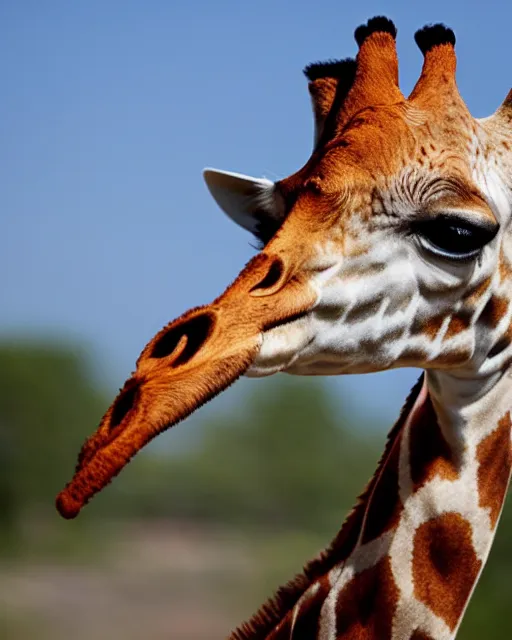 Prompt: a ((giraffe))-banana