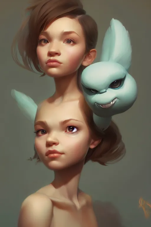 Image similar to super cute drake character concept, soft light, soft mood, realistic body features and face, illustration, painting oil on canvas by Elena Zhurikhina and Goro Fujita and Charlie Bowater, octane render trending on artstation, 4k, 8k, HD