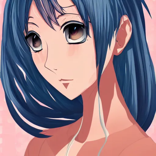 Image similar to Digital portrait of the prettiest anime woman