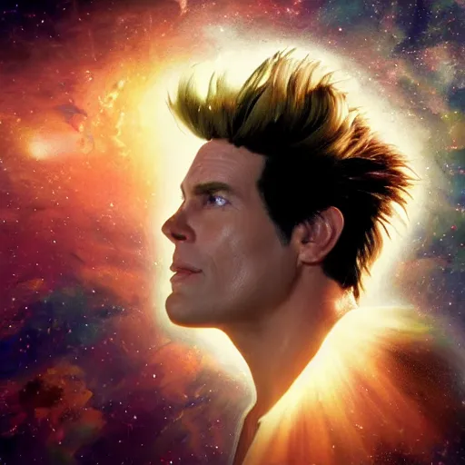 Prompt: hyperrealistic film still of ace ventura hiding in space, stunning 3 d render, inspired by istvan sandorfi & greg rutkowski & unreal engine, perfect facial symmetry, dim volumetric cinematic lighting, 8 k octane comprehensive render, extremely hyper - detailed, incredibly lifelike attributes, intricate, real flesh texture, masterpiece, artstation, stunning,