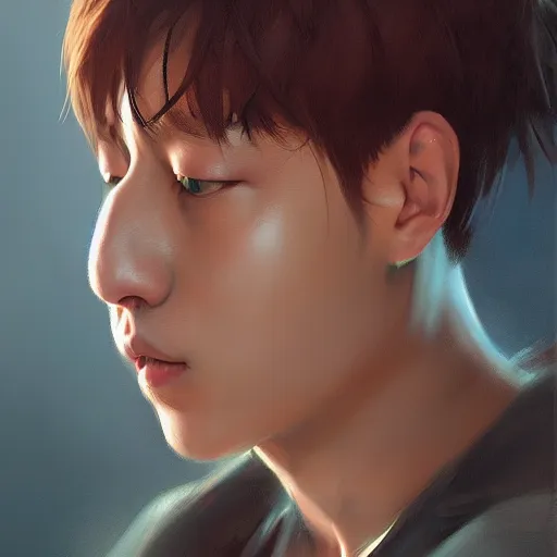 Prompt: very detailed masterpiece painting of jeon jeongguk, jungkook, ,artstation, concept art by Greg Rutkowski, WLOP, liang xing, NeoArtCore, Zumidraws, Zumi, Axsens, Dan Mumford, Christophe Vacher