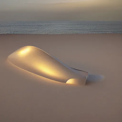 Prompt: zaha hadid architecture sand castle on a beach photorealistic