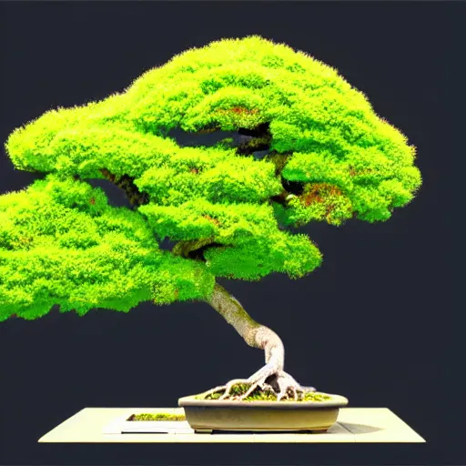 Image similar to bonsai maple tree but minimalistic concept art by frank stella gilleard james, whalen tom, colorful, soft light, trending on artstation, minimalism