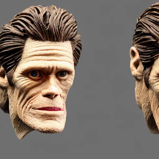 Image similar to willem dafoe made of foam : intricate, elegant, highly detailed, centered, smooth, sharp focus,