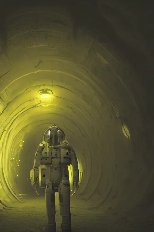 Image similar to Underground Lab, Huge monster alien, yellow, cinematic, 32k, cinematic lighting, octane