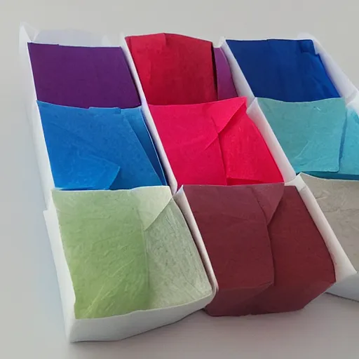 Image similar to colored kleenex