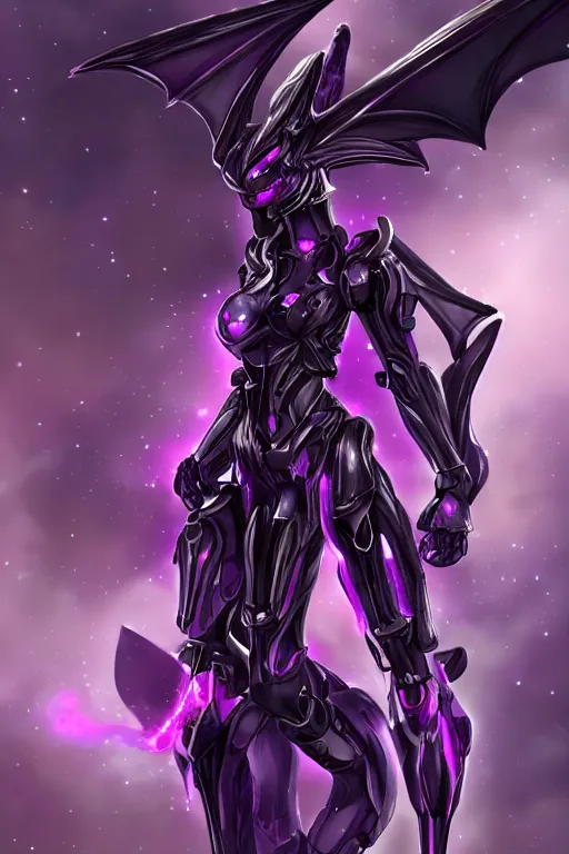 Prompt: galactic hyperdetailed elegant beautiful stunning giantess anthropomorphic sexy hot mecha female dragon goddess posing cute, purple body, sharp metal ears, sleek eyes, smooth purple skin, sleek purple armor, bigger than galaxy, epic proportions, epic scale, epic size, detailed warframe, furry, dragon art, goddess, giantess, furaffinity, octane