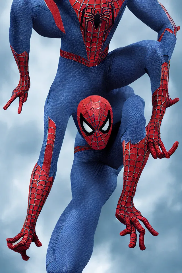 Image similar to concept art of spiderman suit , detailed suit, Marvel, Octan, 8K resolution,