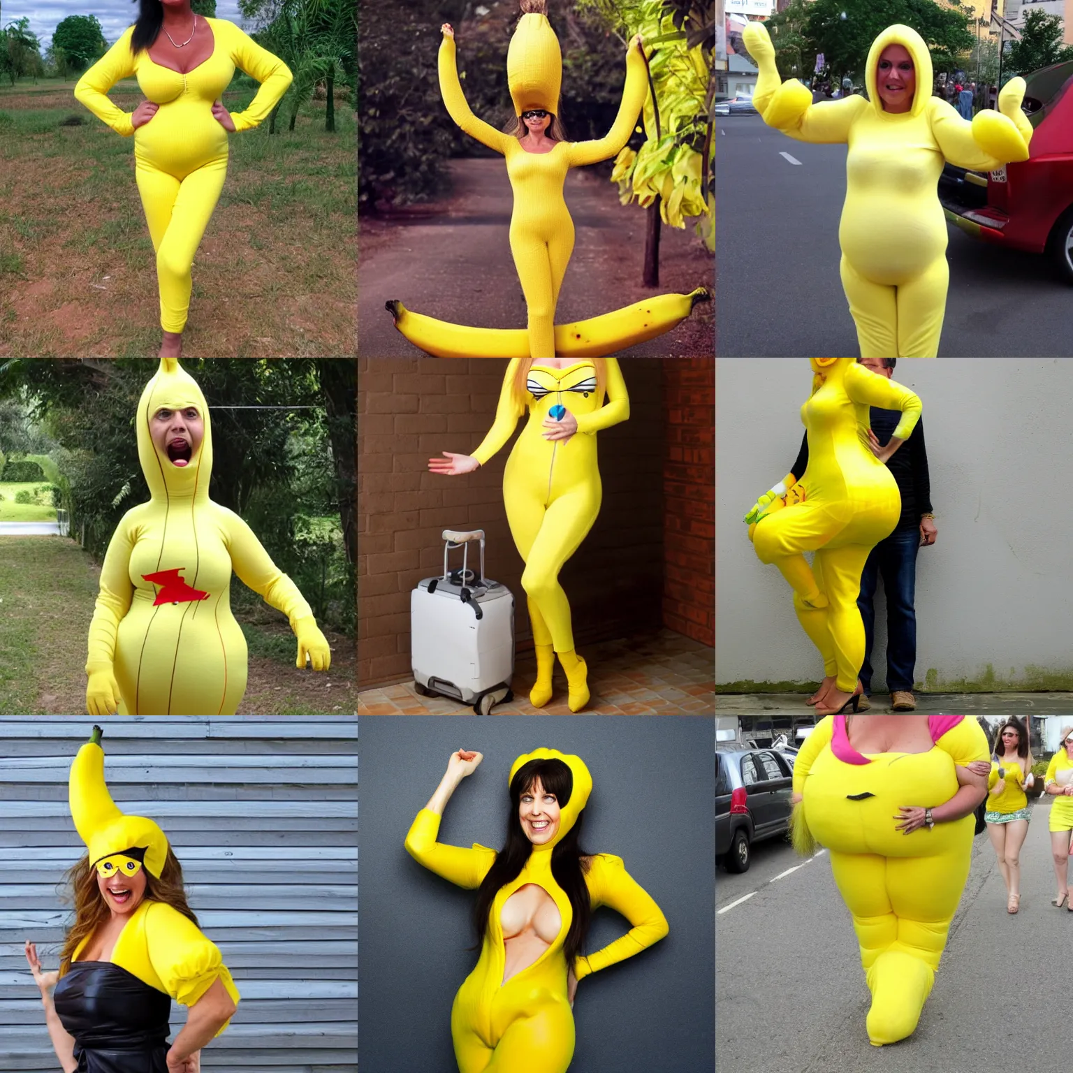 Prompt: your mom in a banana suit