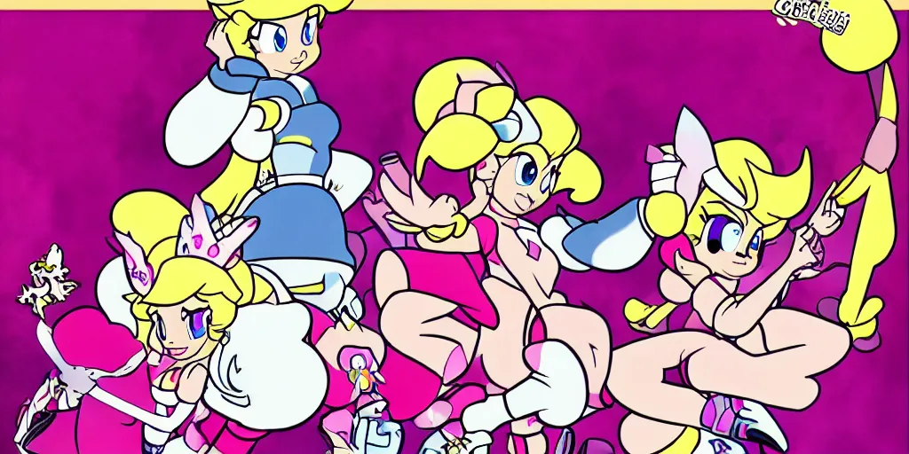 Image similar to PrincessPeach in the Style of Minus8