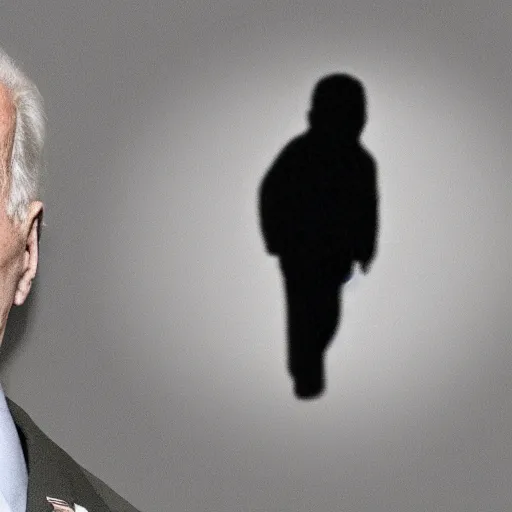 Image similar to night vision trailcam footage of Joe Biden