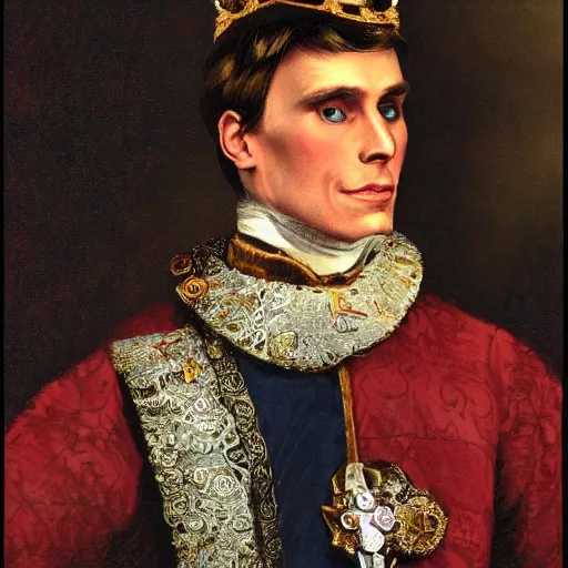 Image similar to jerma as king of england