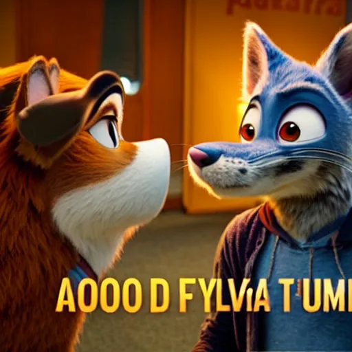 Prompt: A good furry movie produced by A24, furry art, cinematic, Zootopia, 8k