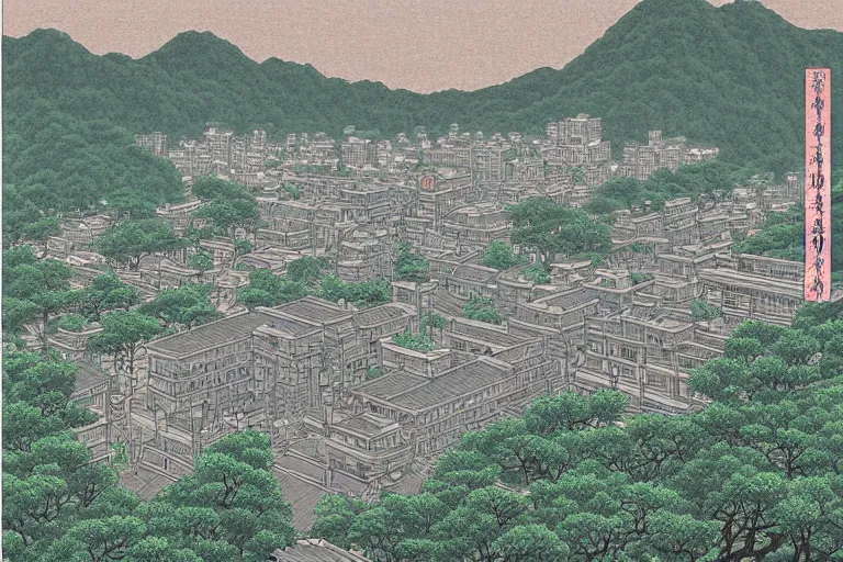 Prompt: hangzhou city, artstation, digital art, 4k, by Kawase Hasui, high detail, fantasy