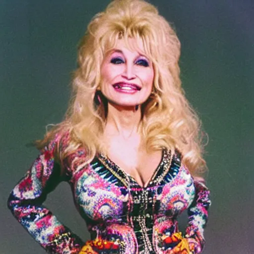 Image similar to hippie Dolly Parton