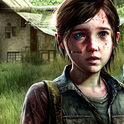 Prompt: elliot paige as ellie in the last of us