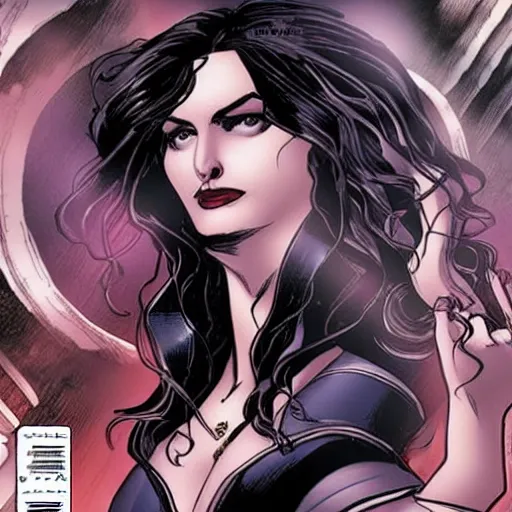 Image similar to yennefer in marvel comics