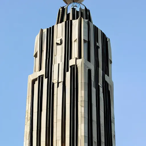 Prompt: art deco tower