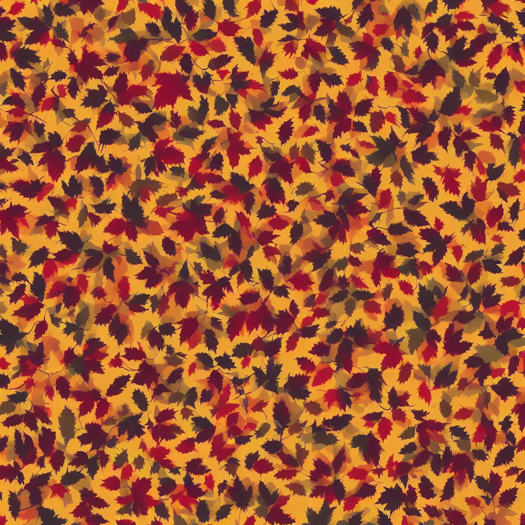 Prompt: autumnal plaid repeating pattern