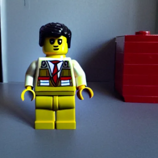 Prompt: michael scott lego