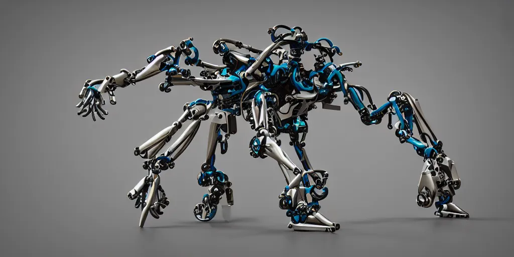 Prompt: photo of exploded view industrial design mantis biomorph Dvg TrArtifficial Smart Turbo bionicle organism biomimmicry exoskeleton hydraulics trending on behance visualisation industrial design object robot headcrab vrat unreal engine Space design concept 3D unreal engine