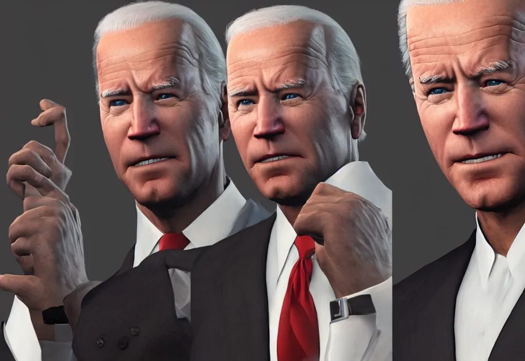 Image similar to joe biden in hitman, joe biden in the video game hitman, gameplay screenshot, close up, 3 d rendering. unreal engine. amazing likeness. very detailed.