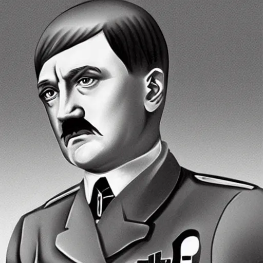 Image similar to hitler, anime art style