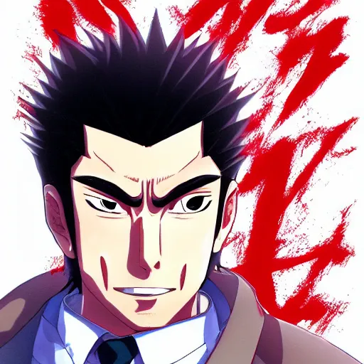 Portrait of the Kiryu Kazuma, Anime Fantasy, Stable Diffusion