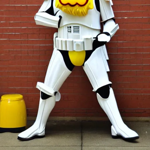 Prompt: ronald mcdonald as storm trooper