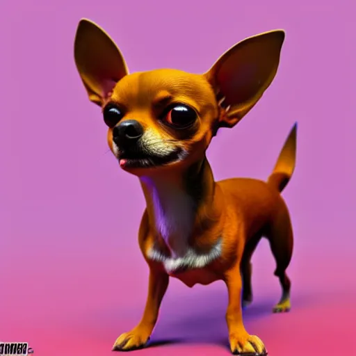 Prompt: a chihuahua with a third eye living in an extradimensional reality, in the style of wlop, illustration, epic, fantasy, hyper detailed, smooth, unreal engine, sharp focus, ray tracing, physically based rendering, renderman, beautiful