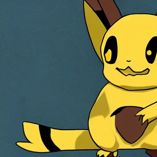 Prompt: picachu in Umbreon evolution