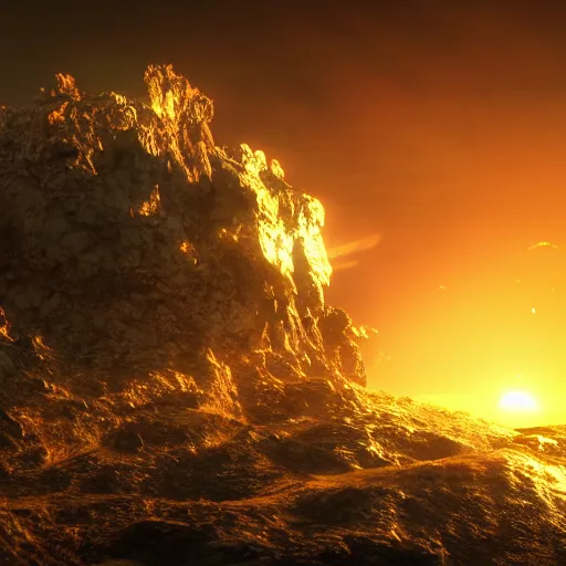 Prompt: the end of the world ,mega detailed, volumetric lighting, beautiful, golden hour, sharp focus, ultra detailed