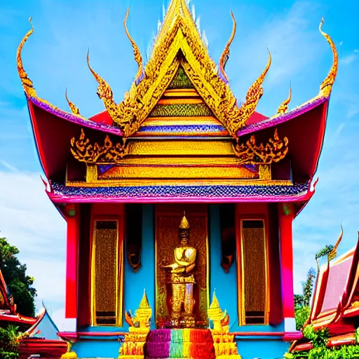 Image similar to colorful thai temple