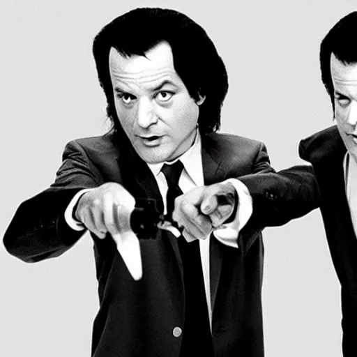 Image similar to bill murray plays vincent vega in pulp fiction