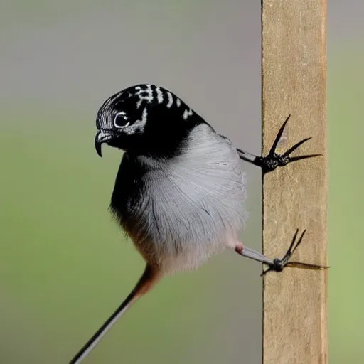 Image similar to a bird that has spider legs