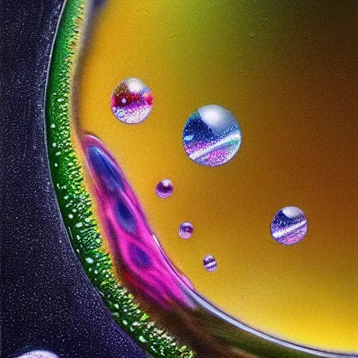 Prompt: waterdrop in univers,realism,highly details,artism