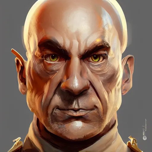 Image similar to character design, hugo ferdinand boss, emperor, scifi, concept art by jama jurabaev, high quality, brush stroke, trending on artstation