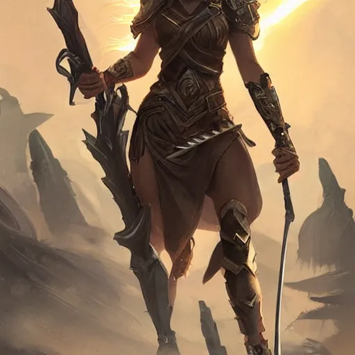 Prompt: a furious valkyrie girl in the style of sci - fi defends herself from bullets by bartering energy, she sparks with lightning in a rage clutching her huge spear, intricate, elegant, highly detailed, digital painting, artstation, concept art, matte, sharp focus, illustration, hearthstone, art by artgerm and greg rutkowski and alphonse mucha