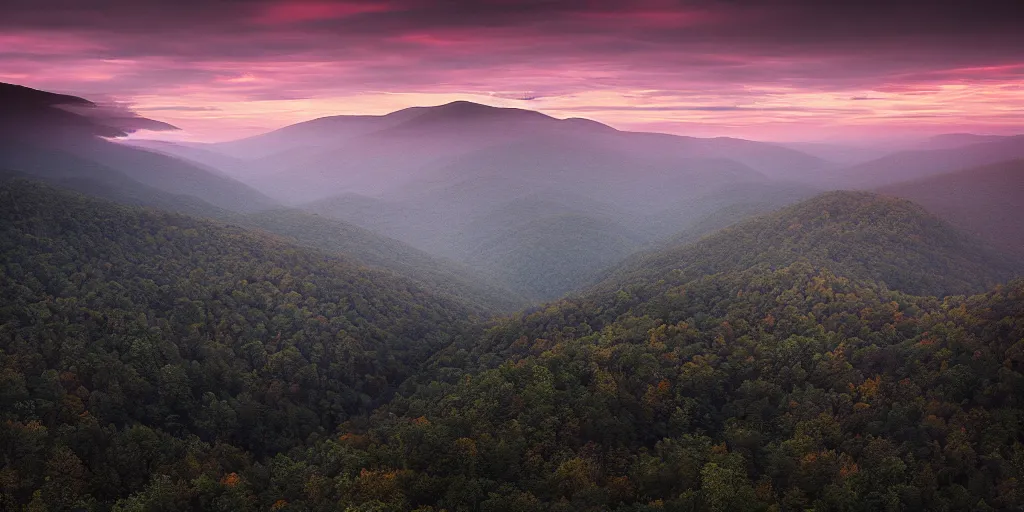 Image similar to stunning eastern appalachian mountains at twilight by andreas franke