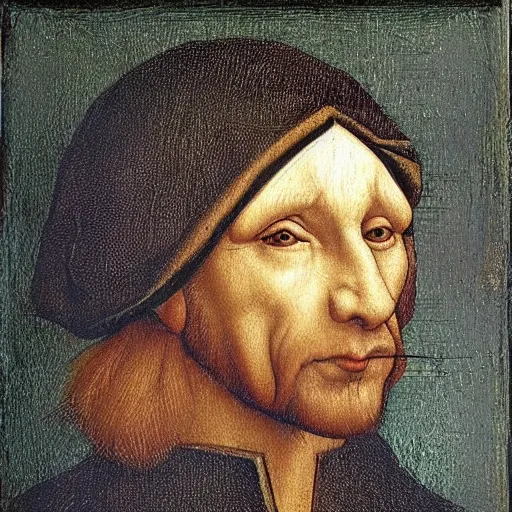 Image similar to rat with Putin's face, painting in the style of leonardo da vinci