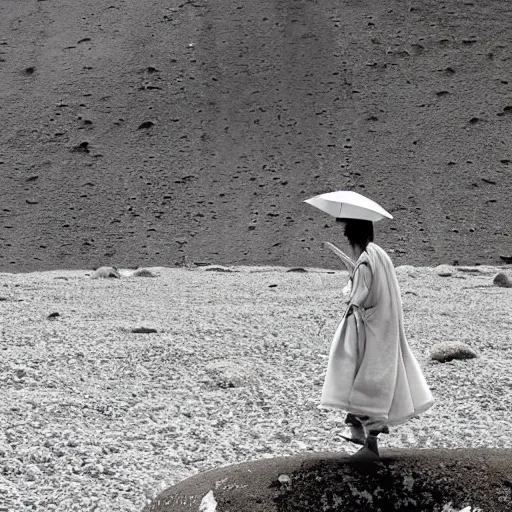 Prompt: a portrait of a character in a scenic environment by Hiroshi Hamaya