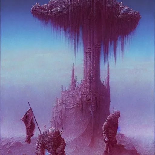 Image similar to war wonderland by lisa frank and beksinski and wayne barlowe, exquisite detail, post processing, masterpiece, cinematic, sharp focus, deep colors