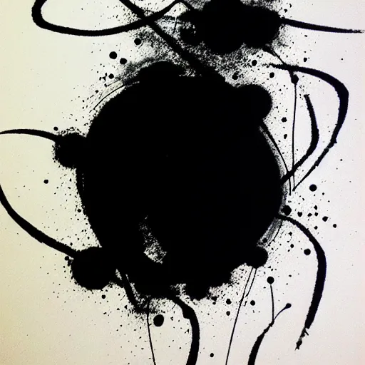 Image similar to zen abstract art ink