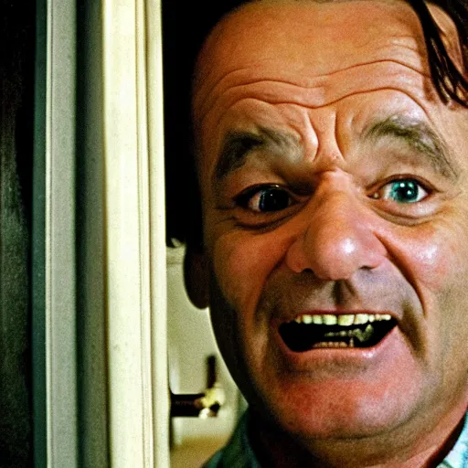 Image similar to bill murray plays jack torrance in the shining, movie still, promotional shot