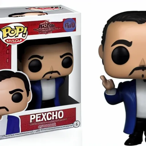 Image similar to A funko pop of president Pedro Sánchez