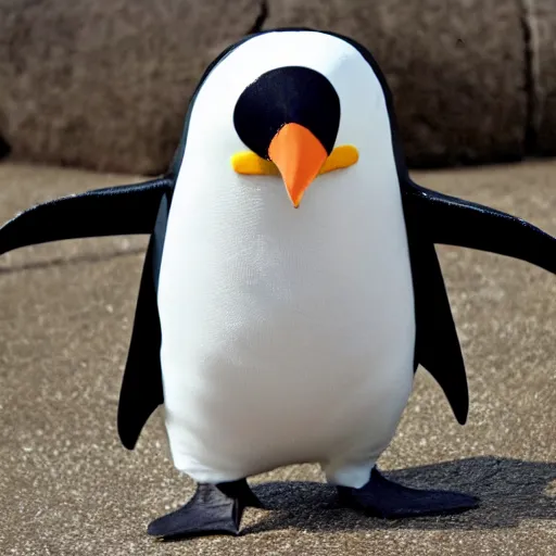 Prompt: steve bannon in a penguin costume