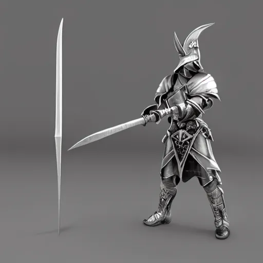 Image similar to Polearm, glaive, 3D render, fantasy weapon