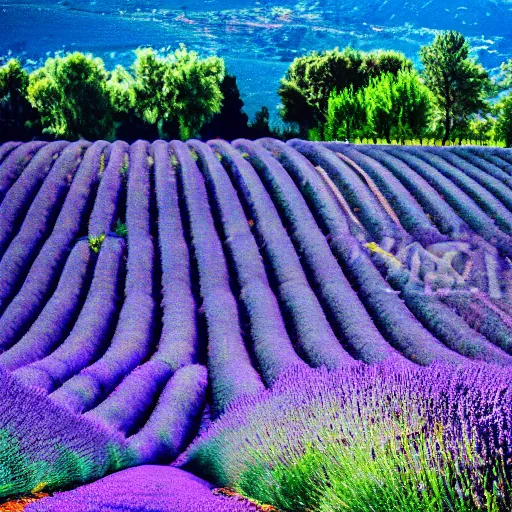 Image similar to photography of beautiful landscape of lavender fields, provence, france