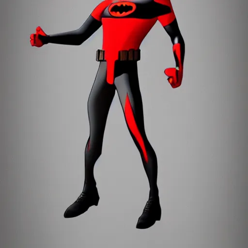 Image similar to realistic batman beyond character fullbody